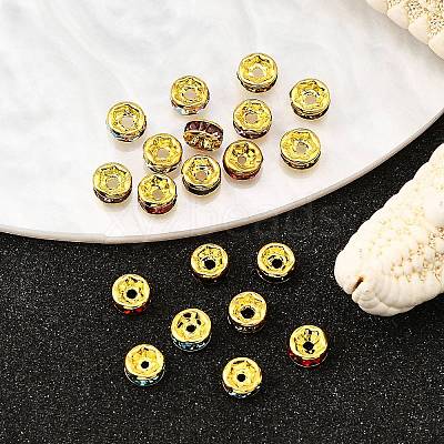 Grade A Rhinestone Spacer Beads X-RSB034NFG-1