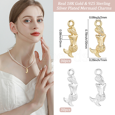 60Pcs 2 Colors Alloy Pendants FIND-BBC0004-31-1