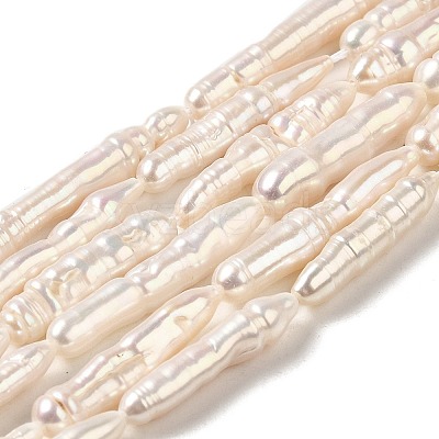 Natural Baroque Pearl Keshi Pearl Beads Strands PEAR-E016-003-1