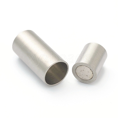 Tarnish Resistant 304 Stainless Steel Magnetic Clasps with Glue-in Ends STAS-B017-01D-P-1