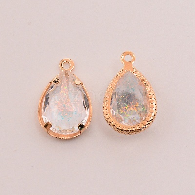 Faceted Resin Rhinestone Pendants LS-RESI-TAC0010-25G-1