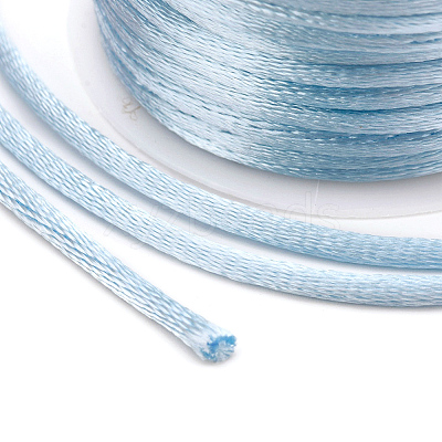 Nylon Satin Rattail Cords NWIR-L006-1mm-25-1