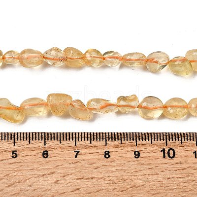 Natural Citrine Beads Strands G-D324-02-1