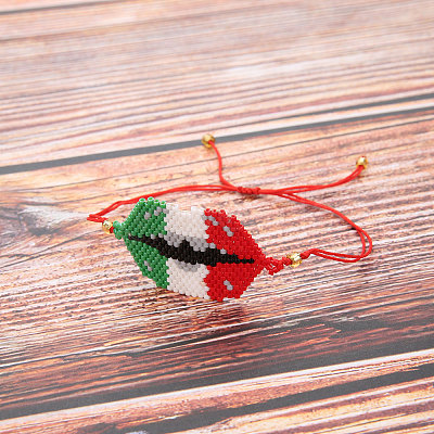 Glass Seed Braided Bead Bracelet BJEW-A121-14A-1