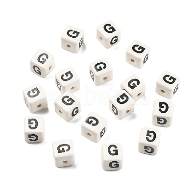 20Pcs Porcelain Beads PORC-FS0001-08G-1
