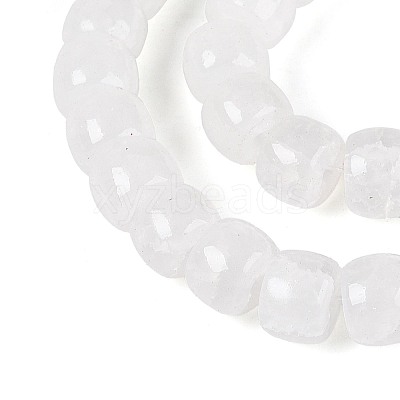 Baking Paint Crackle Glass Beads Strands DGLA-N019-02A-04-1