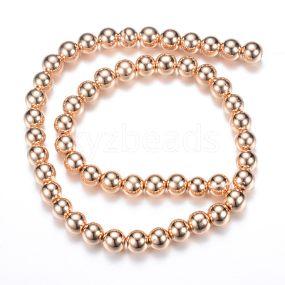 Electroplate Non-magnetic Synthetic Hematite Bead Strands X-G-Q466-2mm-04-1