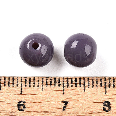 Opaque Solid Color Glass Beads X1-GLAA-N007-8mm-A07-1
