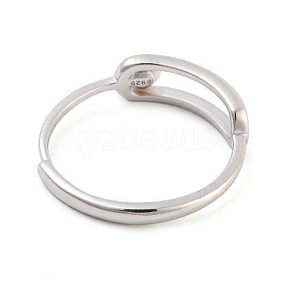 Round Natural Pearl Finger Rings STER-Z009-10P-1
