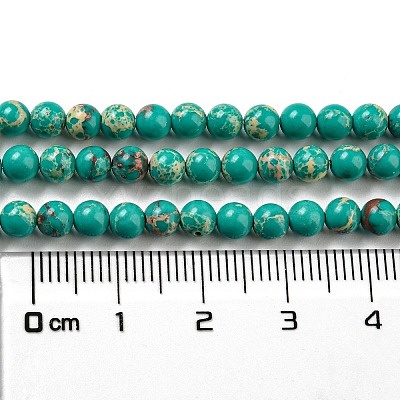 Synthetic Imperial Jasper Dyed Beads Strands G-D077-A01-02O-1