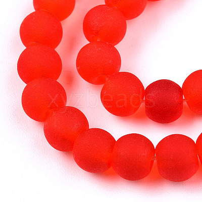 Transparent Glass Beads Strands X-GLAA-T032-T6mm-MD09-1