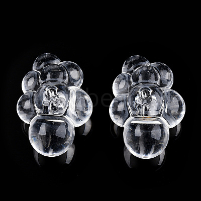 Transparent Acrylic Beads X-TACR-T026-01-1