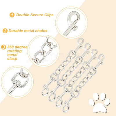 4Pcs Alloy Double Swivel Clasps FIND-GO0001-81P-1