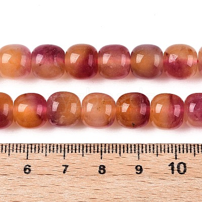 Dyed Natural White Jade Beads Strands G-T138-D09-1