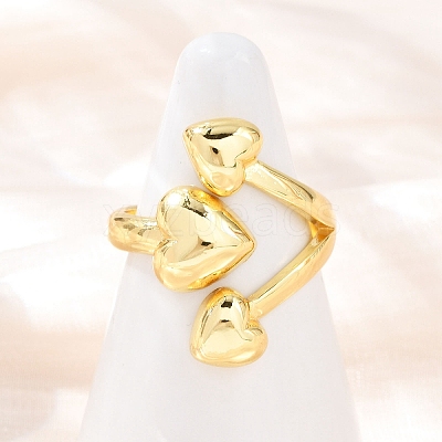 Brass Cuff Rings RJEW-C139-15B-G-1