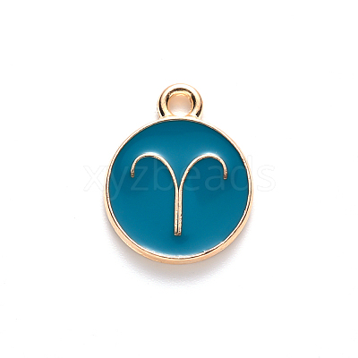 Alloy Enamel Pendants ENAM-S124-01A-05A-1