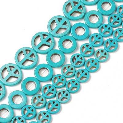 Synthetic Howlite Beads Strands G-A211-11-1