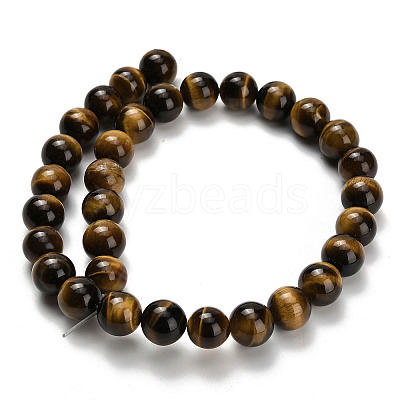 Natural Tiger Eye Beads Strands G-H329-C07-12mm-1