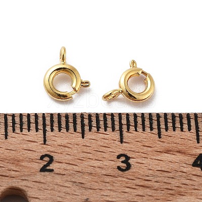 Brass Spring Ring Clasps LS-KK-G479-01B-G-1