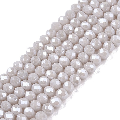 Electroplate Glass Beads Strands EGLA-A044-P2mm-A19-1