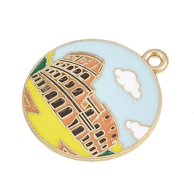 Alloy Enamel Pendants FIND-E054-06B-1