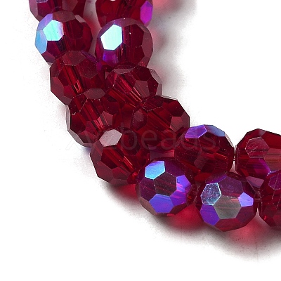 Electroplate Transparent Glass Beads Strands LS-EGLA-A035-T6mm-L02-1
