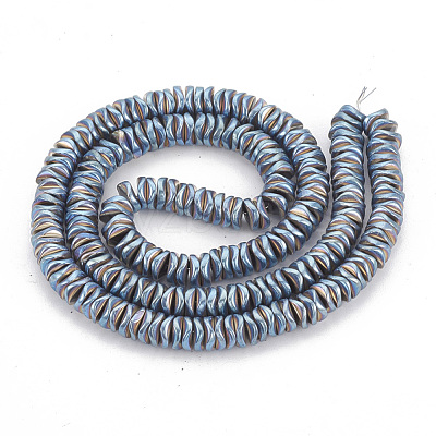 Electroplate Non-magnetic Synthetic Hematite Beads Strands G-N0322-01-1