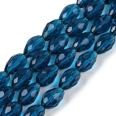 Transparent Glass Beads Strands X-EGLA-N013-T8mm-D25-1