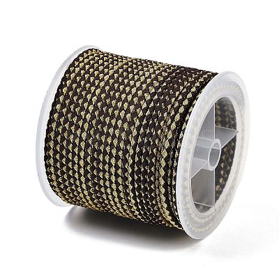 11M Polyester Braided Cord with Cotton Core & Metallic Thread OCOR-Z006-01-09-1