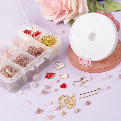 DIY Jewelry Set Making Kits for Valentine's Day DIY-LS0001-84-1