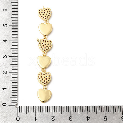 Brass Micro Pave Cubic Zirconia Big Pendants KK-C164-01F-G-1