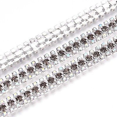 Iron Rhinestone Cup Chains CH-T006-04S-01-1