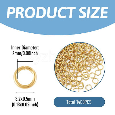 20g Brass Open Jump Rings FIND-TA0010-69A-LG-1