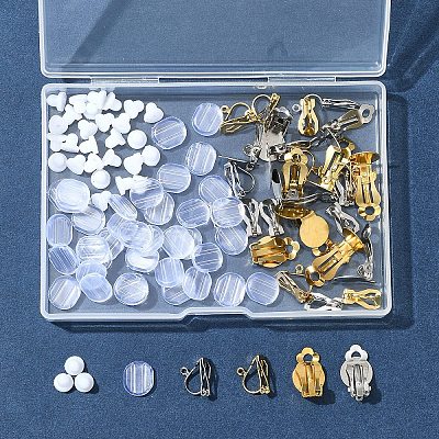 304 Stainless Steel Clip-on Earring Findings STAS-FS0001-59-1