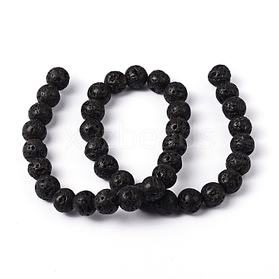 Natural Lava Rock Beads Strands g434-9-1