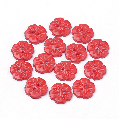 2-Hole Acrylic Buttons X-BUTT-Q037-08-1