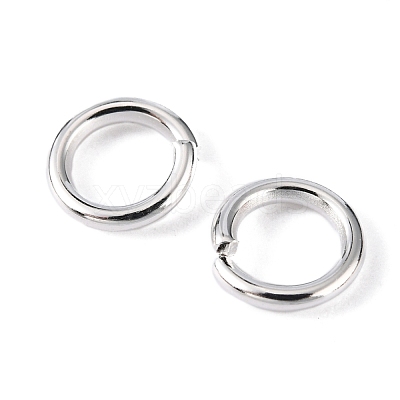 90pcs Silver Color Plated Brass Open Jump Rings X-JRC6MM-S-1