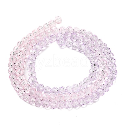 Transparent Painted Glass Beads Strands DGLA-A034-T4mm-A05-1