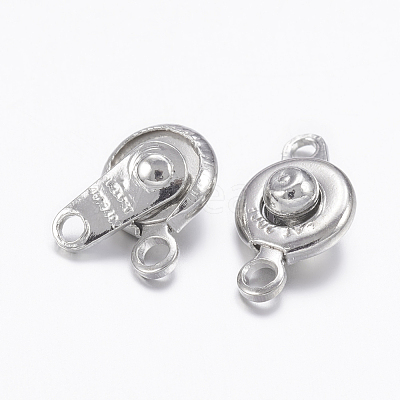 Brass Snap Clasps KK-I040-P-1