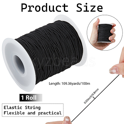 100M Polyester Round Elastic Cords OCOR-CY0003-40B-02-1