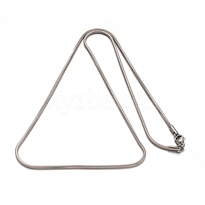304 Stainless Steel Snake Chain Necklaces NJEW-M151-11-1