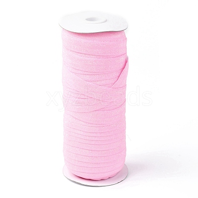 Gold and Silver Sparkle Elastic Side Nylon Ribbon NWIR-O010-01A-1