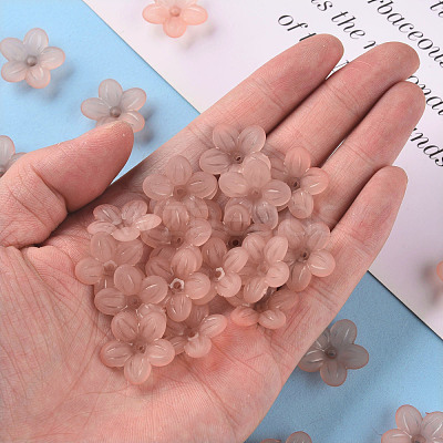 Frosted Acrylic Bead Caps MACR-S371-08A-763-1
