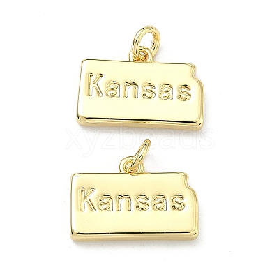 Brass Pendants KK-D229-22O-G-1