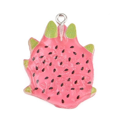 Opaque Resin Imitation Fruit Pendants LS-RE-CBA3138-01C-P-1