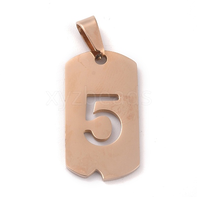 Ion Plating(IP) 304 Stainless Steel Pendants STAS-O127-C05-1