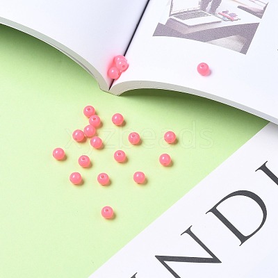 Fluorescent Acrylic Beads MACR-R517-6mm-04-1