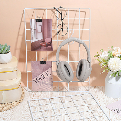 4 Bags Spray Printed Iron Mesh Wall Mounted Hanging Display Stands ODIS-WR0001-18B-1