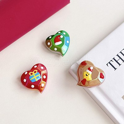 Christmas Theme Opaque Acrylic Beads OACR-E025-06-1