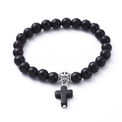 Stretch Charm Bracelets BJEW-JB05234-1